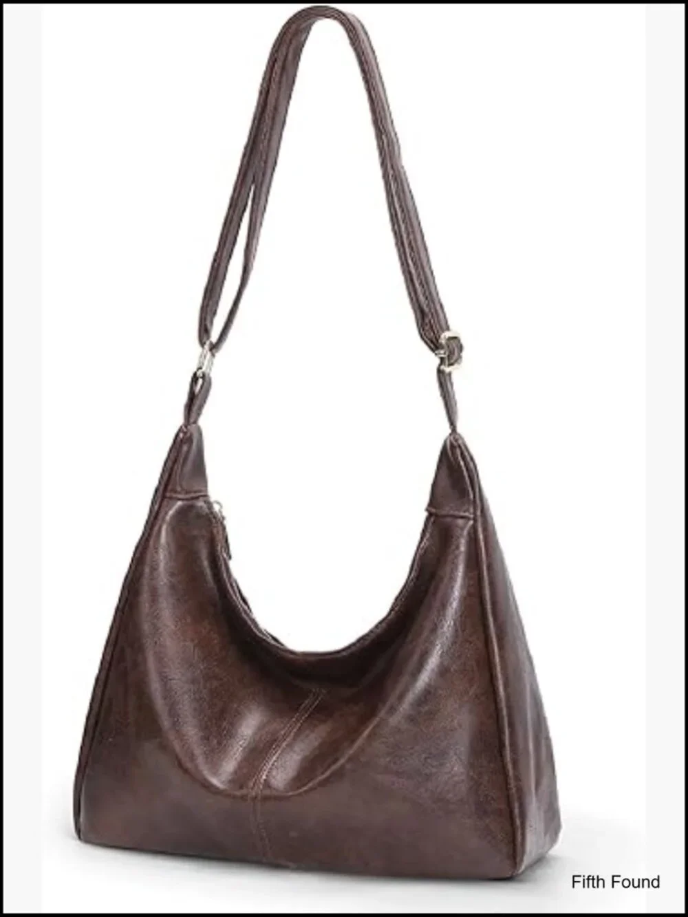 Slouchy Hobo Shoulder Bag Large Capacity Faux Leather Crossbody Tote